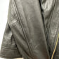 Cole Haan Casaco de couro feminino com gola alta, preto, tamanho grande
