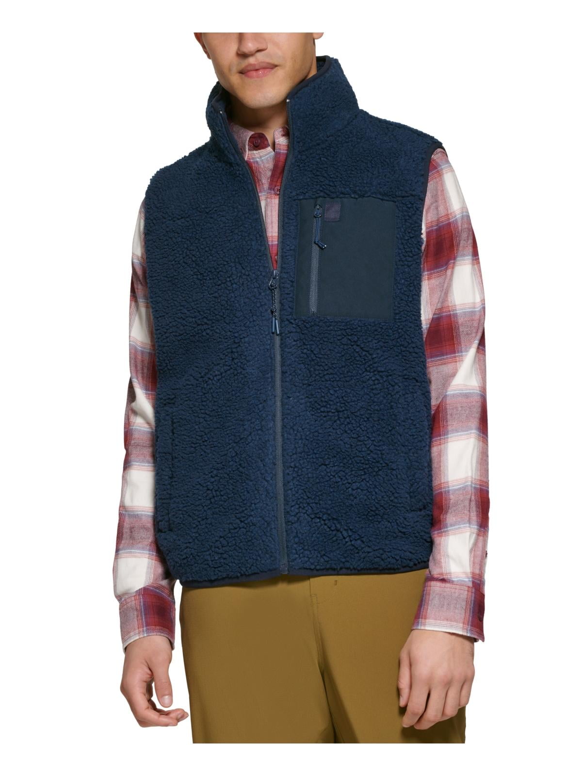 Colete agasalho masculino Bass Outdoor Faux Warm, azul, tamanho XX-G