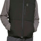 Colete de caminhada masculino Bass Outdoor Glacier acolchoado com zíper completo, preto, tamanho extragrande
