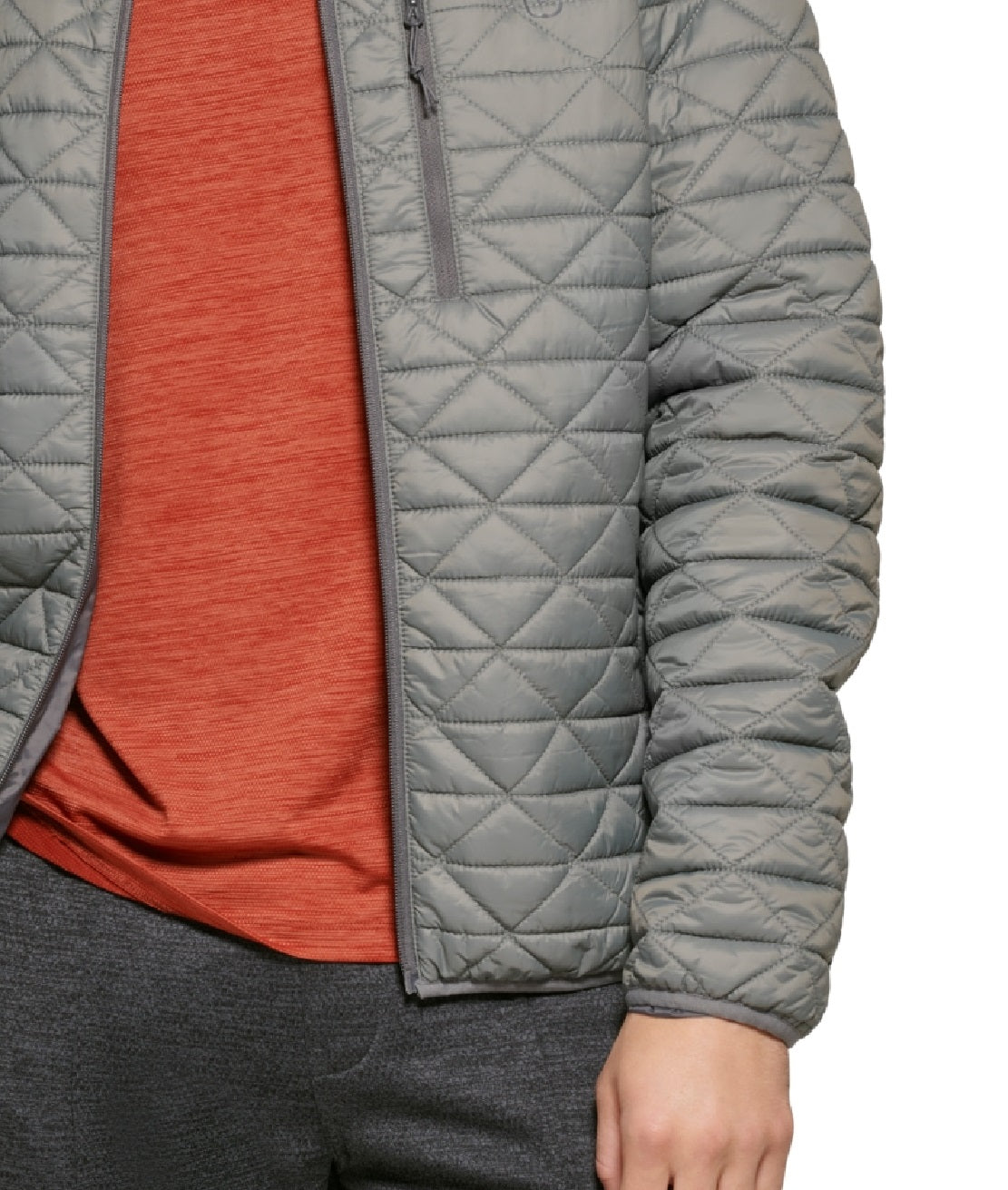 Jaqueta acolchoada Delta Diamond acolchoada dobrável masculina Bass Outdoor, cinza, tamanho pequeno