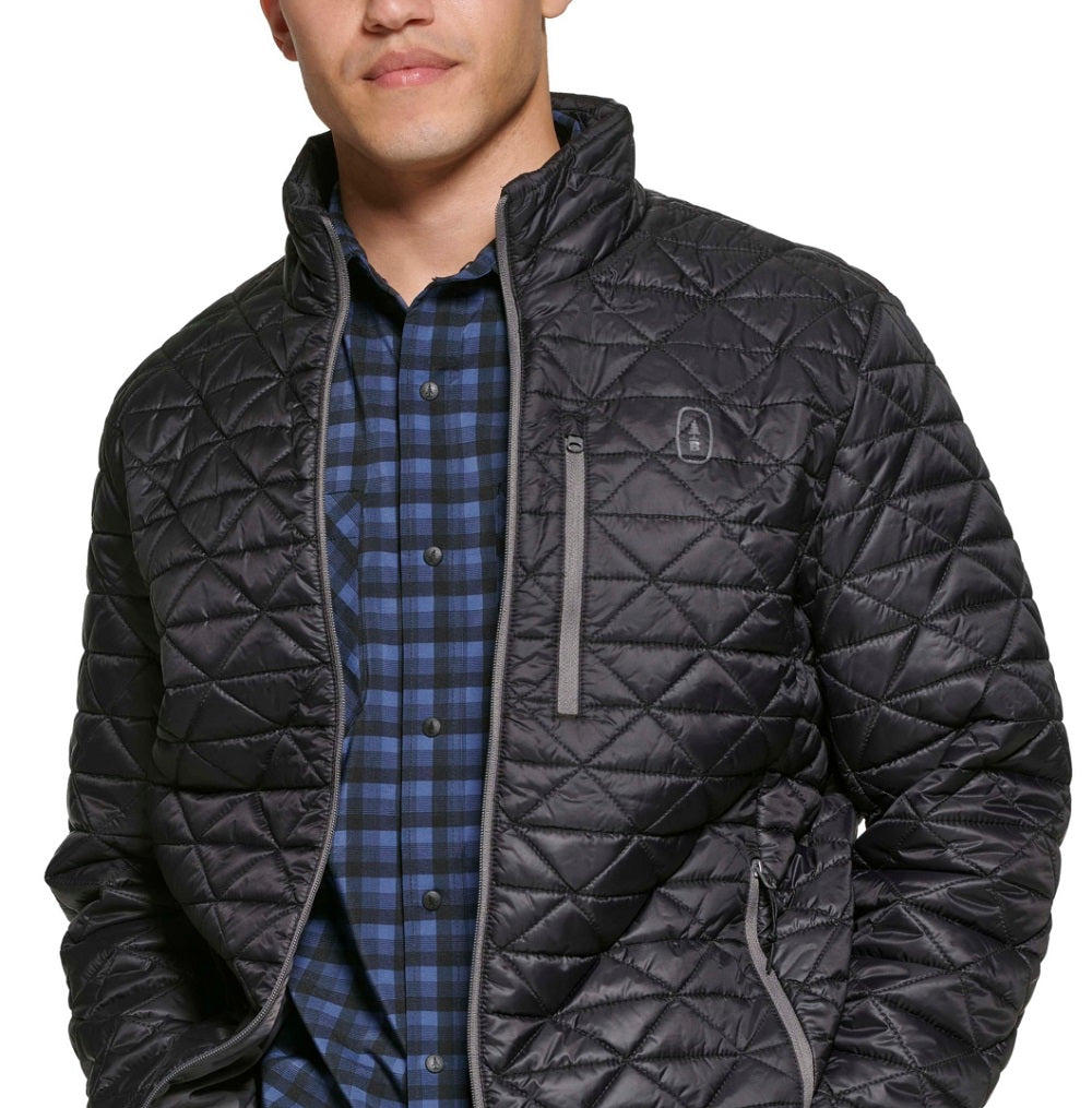 Jaqueta acolchoada Delta Diamond masculina Bass Outdoor, tamanho grande, preta