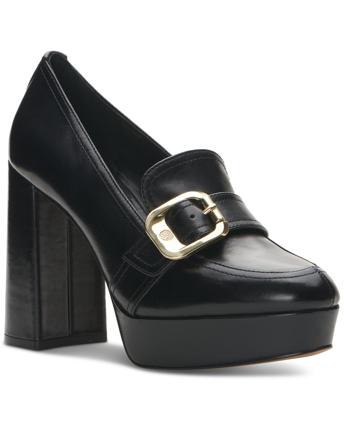 Vince Camuto Grinilia Plataforma Loafer Feminino Preto Tamanho 6,5 M