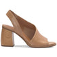 Lucky Brand Sandálias Femininas Assimétricas Slingback Marrom Tamanho 6,5 M