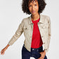 Jaqueta Trucker Cropped Tommy Hilfiger Feminina Amarela Tamanho X-G