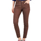 Calça jeans skinny com zíper e bolsos Tommy Hilfiger feminina, marrom, tamanho 16