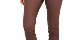 Calça jeans skinny com zíper e bolsos Tommy Hilfiger feminina, marrom, tamanho 16