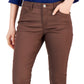 Calça jeans skinny com revestimento Tommy Hilfiger feminina marrom