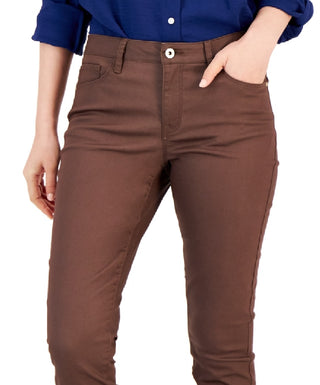 Calça jeans skinny com revestimento Tommy Hilfiger feminina marrom