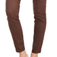 Calça jeans skinny com revestimento Tommy Hilfiger feminina marrom