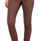 Calça jeans skinny com revestimento Tommy Hilfiger feminina marrom