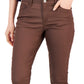 Calça jeans skinny com revestimento Tommy Hilfiger feminina marrom