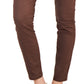 Calça jeans skinny com revestimento Tommy Hilfiger feminina marrom