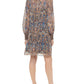 Vestido Tommy Hilfiger Feminino Estampado Azul Tamanho 2