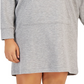 Vestido com capuz otomano feminino Tommy Hilfiger cinza tamanho 3X