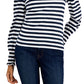 Tommy Hilfiger Blusa Listrada Feminina Azul Tamanho Grande
