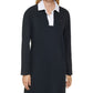 Vestido Tommy Hilfiger Feminino Johnny Collar Rugby Azul Tamanho Médio
