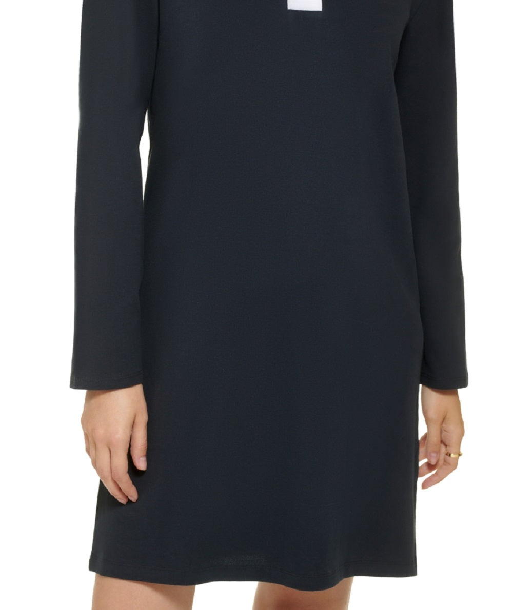 Vestido Tommy Hilfiger Feminino Johnny Collar Rugby Azul Tamanho Médio