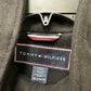 Casaco Tommy Hilfiger Feminino de abotoamento simples com gola alta, cinza, tamanho pequeno, extragrande