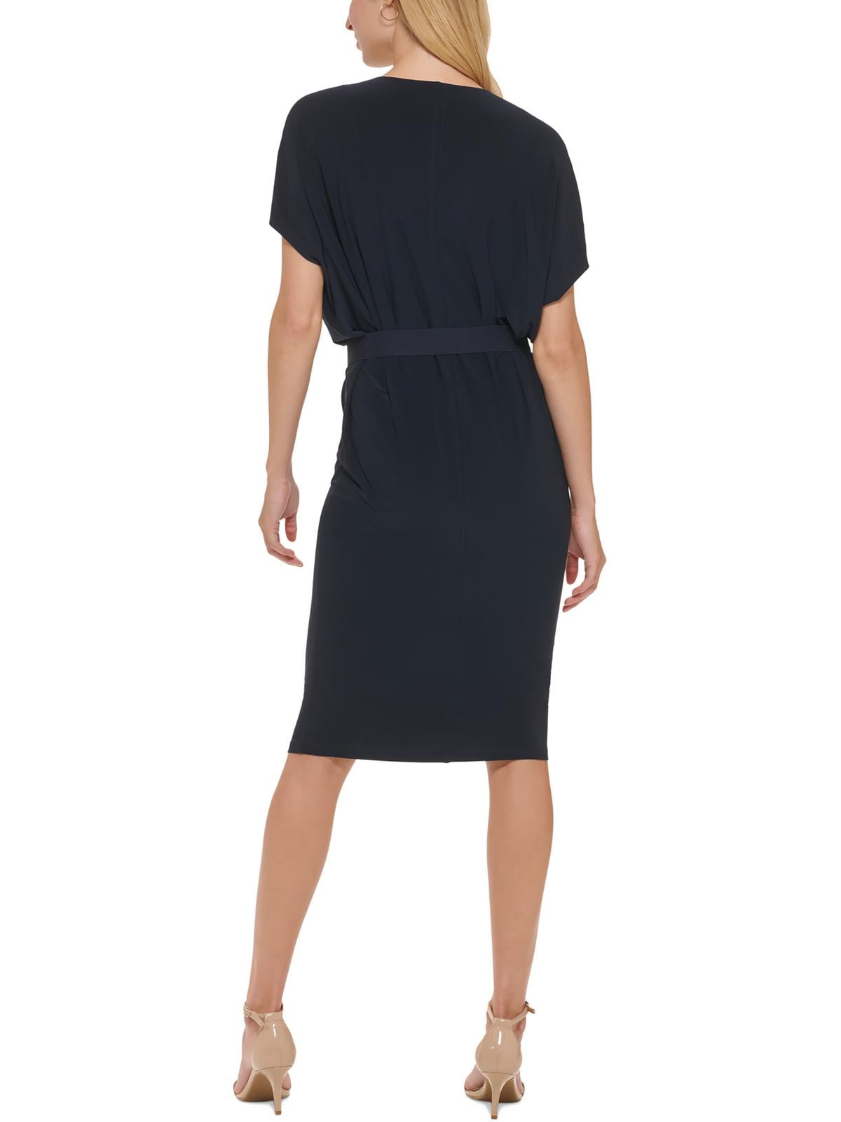 Vestido midi tubinho Tommy Hilfiger Work Feminino Azul Tamanho 16