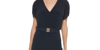 Vestido midi tubinho Tommy Hilfiger Work Feminino Azul Tamanho 16