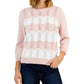 Tommy Hilfiger Suéter Feminino de Algodão Manga 3/4 Rosa Tamanho Médio