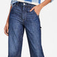 Calça jeans feminina Tommy Jeans Cotton Carpenter azul tamanho 29