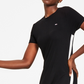 Vestido midi listrado metálico feminino Tommy Jeans, preto, tamanho pequeno