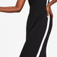 Vestido midi listrado metálico feminino Tommy Jeans, preto, tamanho pequeno