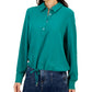 Blusa Tommy Hilfiger Feminina Gola Redonda Manga Curta Verde Tamanho XS