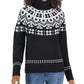 Suéter Tommy Hilfiger Fair Isle Gola Alta Feminino Preto
