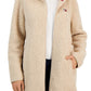 Jaqueta de lã com capuz feminina Tommy Hilfiger, marrom, tamanho XS