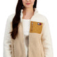 Jaqueta Tommy Hilfiger Feminina Colorblocked com Zíper Marrom Tamanho X-G