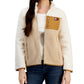 Jaqueta Tommy Hilfiger Feminina Colorblocked com Zíper Marrom Tamanho X-G