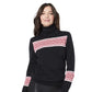 Tommy Hilfiger Suéter Feminino Bloqueado Fair Isle Stella Algodão Preto Tamanho Grande