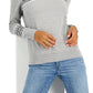 Suéter feminino Tommy Hilfiger Blocked Fair Isle Stella Cotton Cinza Tamanho Médio