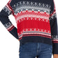 Tommy Hilfiger Suéter Feminino Fair Isle Ombro Caído Azul Tamanho X-G