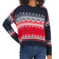 Tommy Hilfiger Suéter Feminino Fair Isle Ombro Caído Azul Tamanho X-G