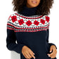 Suéter Tommy Hilfiger Feminino Argyle Gola Alta Azul