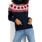 Suéter Tommy Hilfiger Feminino Argyle Gola Alta Azul