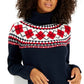 Suéter Tommy Hilfiger Feminino Argyle Gola Alta Azul