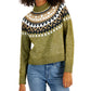 Tommy Hilfiger Suéter Raglan Meio Floco de Neve Feminino Verde Tamanho GG