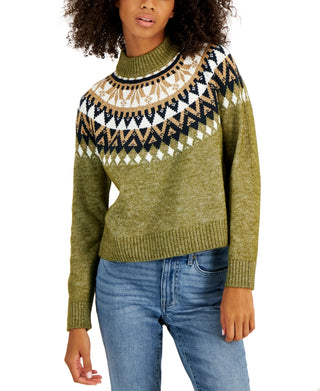 Tommy Hilfiger Suéter Raglan Meio Floco de Neve Feminino Verde Tamanho GG