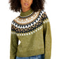 Tommy Hilfiger Suéter Raglan Meio Floco de Neve Feminino Verde Tamanho GG