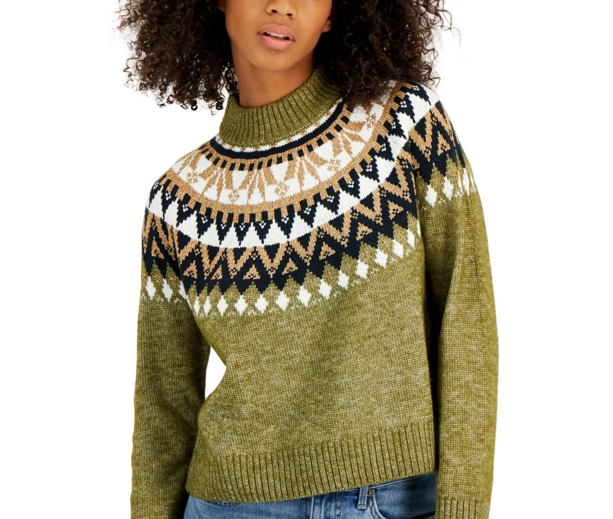 Tommy Hilfiger Suéter Raglan Meio Floco de Neve Feminino Verde Tamanho GG
