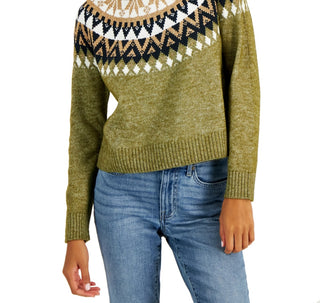 Tommy Hilfiger Suéter Raglan Meio Floco de Neve Feminino Verde Tamanho GG