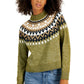 Tommy Hilfiger Suéter Raglan Meio Floco de Neve Feminino Verde Tamanho Grande