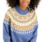 Tommy Hilfiger Suéter Raglan Meio Floco de Neve Feminino Azul Tamanho XX-G