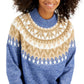 Tommy Hilfiger Suéter Raglan Meio Floco de Neve Feminino Azul