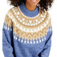 Tommy Hilfiger Suéter Raglan Meio Floco de Neve Feminino Azul