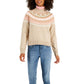 Tommy Hilfiger Suéter Raglan Meio Floco de Neve Feminino Marrom Tamanho XS